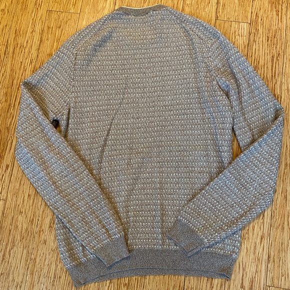 Saks Fifth Avenue Made in Italy tan and cream sweater - Picture 8 of 8